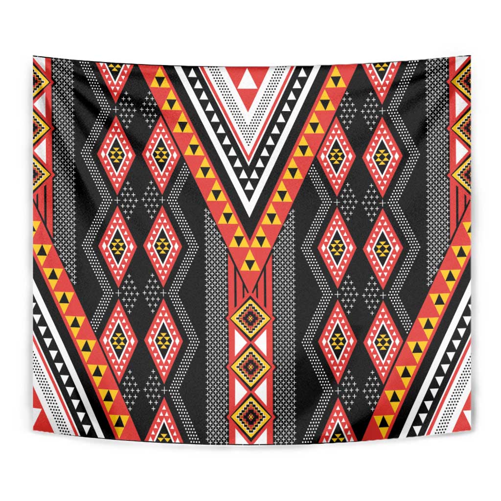 Niho Taniwha Taniko Motif Tapestry