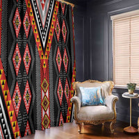 Niho Taniwha Taniko Motif Window Curtain