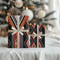 Niho Taniwha Taniko Motif Wrapping Paper LT9 - Polynesian Pride