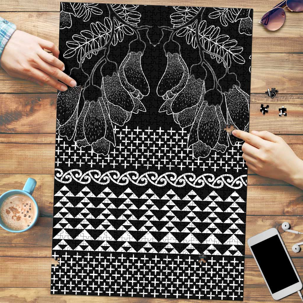 Black Taniko Kowhaiwhai Tukutuku Motif Puzzle LT9 Black - Polynesian Pride