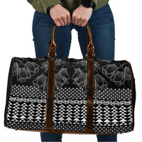 Black Taniko Kowhaiwhai Tukutuku Motif Travel Bag - Polynesian Pride
