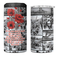 ANZAC Day Gallipoli Campaign 4 in 1 Can Cooler Tumbler To The End They Remain LT9 One Size: 16 oz Black - Polynesian Pride
