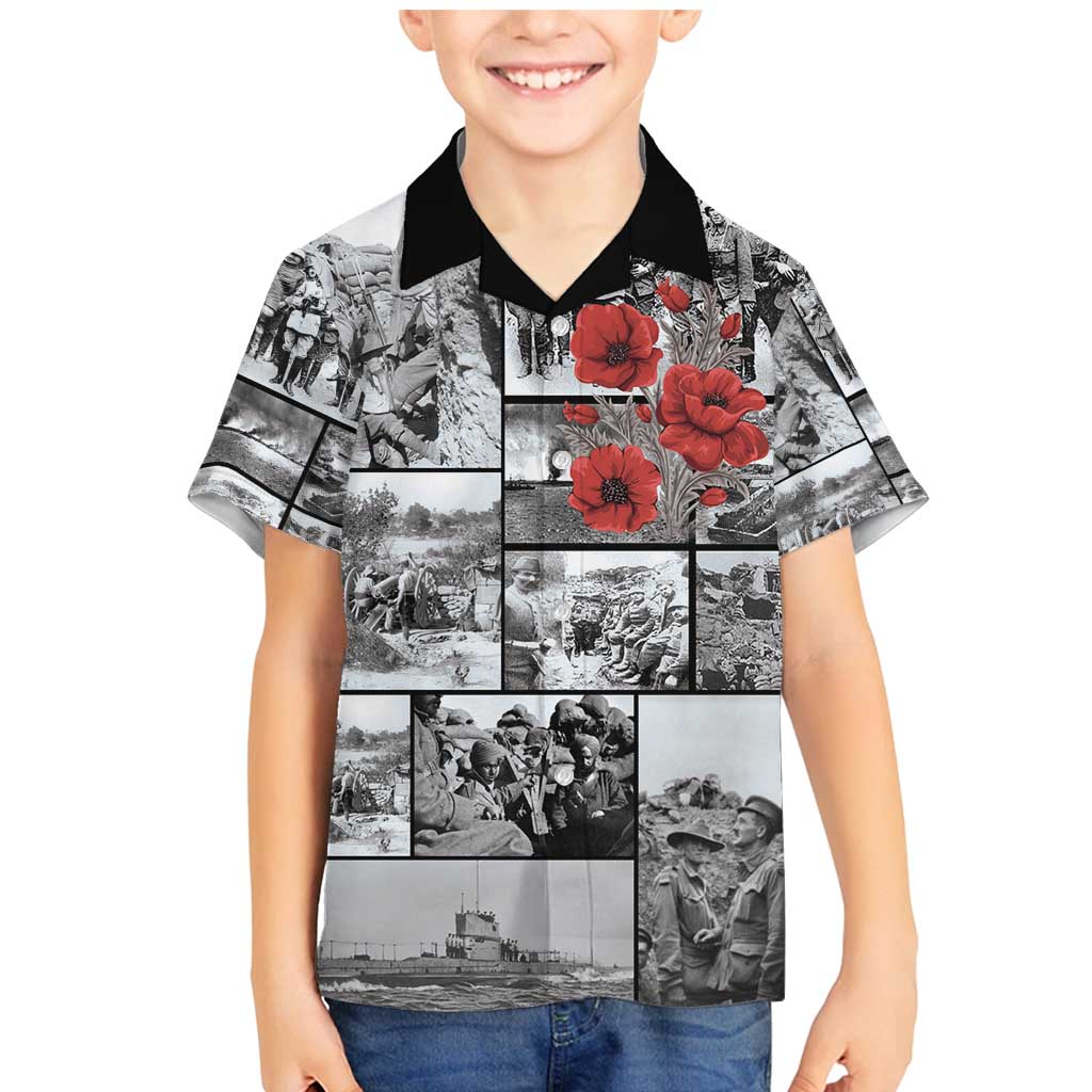 ANZAC Day Gallipoli Campaign Family Matching Mermaid Dress and Hawaiian Shirt To The End They Remain