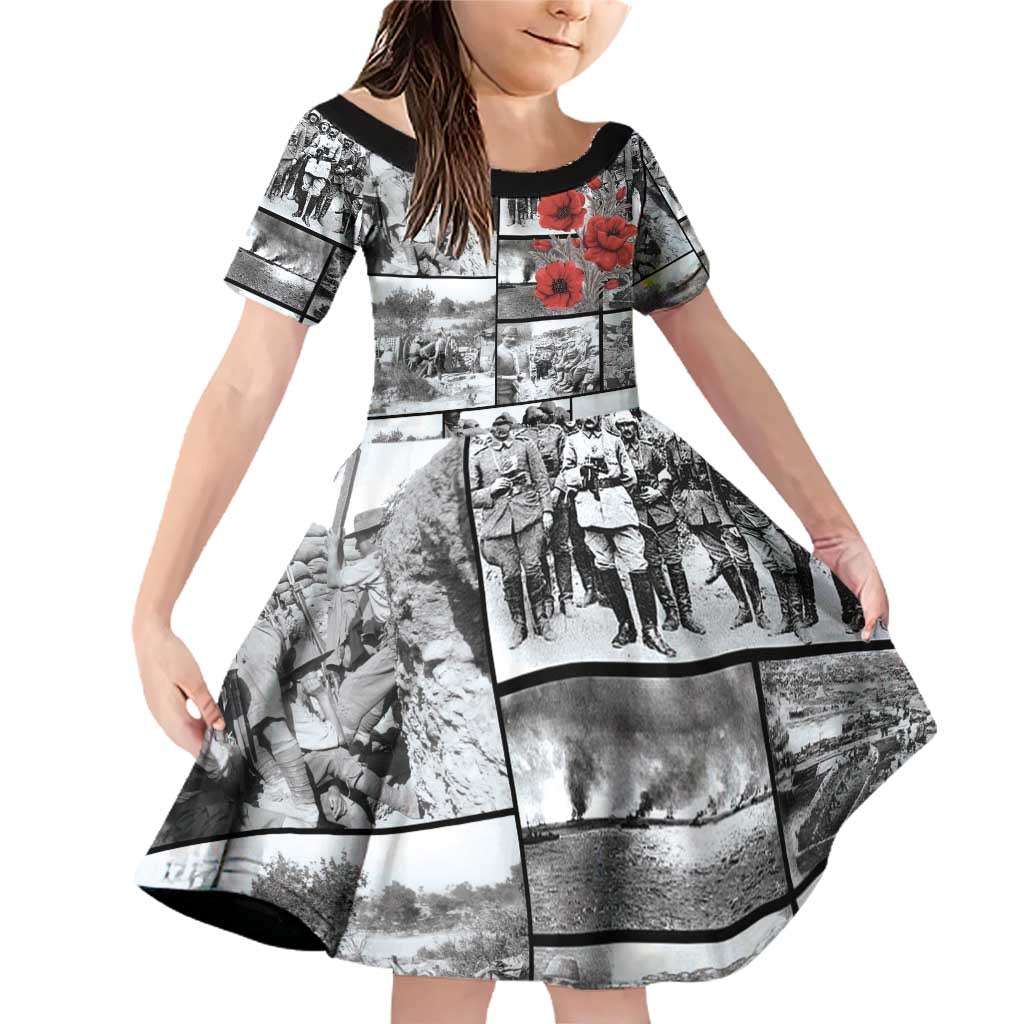 ANZAC Day Gallipoli Campaign Family Matching Off Shoulder Short Dress and Hawaiian Shirt To The End They Remain