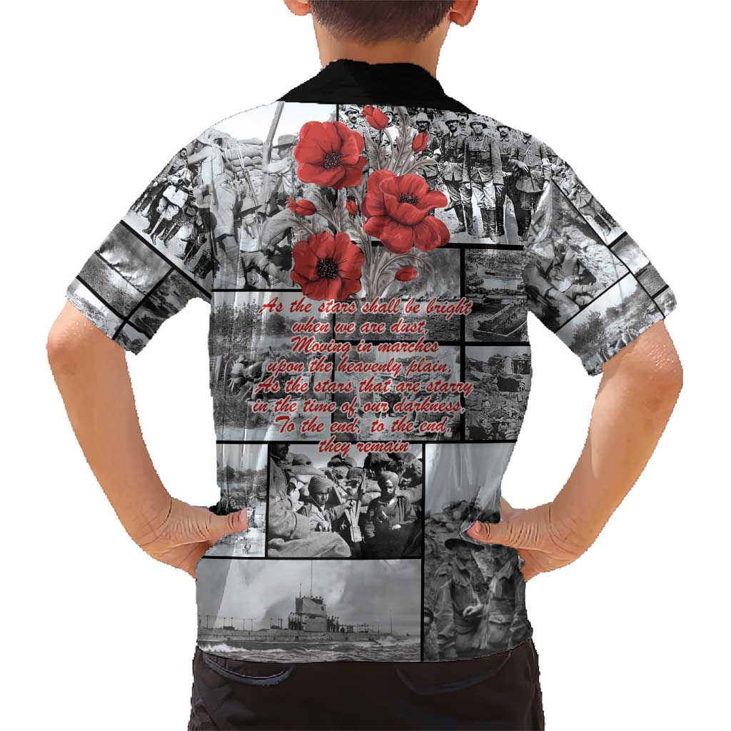 ANZAC Day Gallipoli Campaign Family Matching Short Sleeve Bodycon Dress and Hawaiian Shirt To The End They Remain