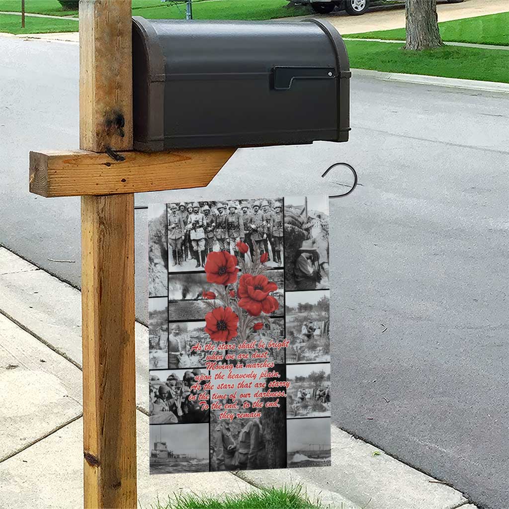 ANZAC Day Gallipoli Campaign Garden Flag To The End They Remain