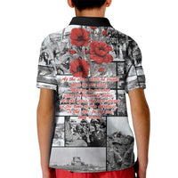 ANZAC Day Gallipoli Campaign Kid Polo Shirt To The End They Remain
