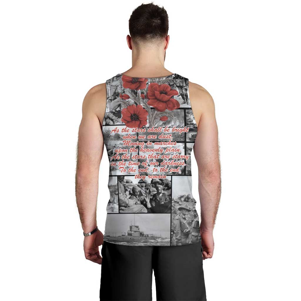 ANZAC Day Gallipoli Campaign Men Tank Top To The End They Remain