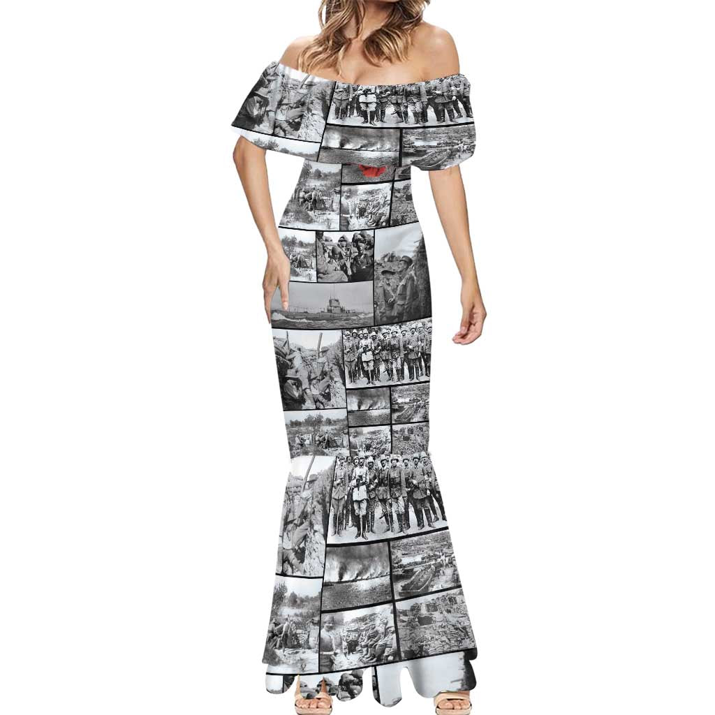 ANZAC Day Gallipoli Campaign Mermaid Dress To The End They Remain