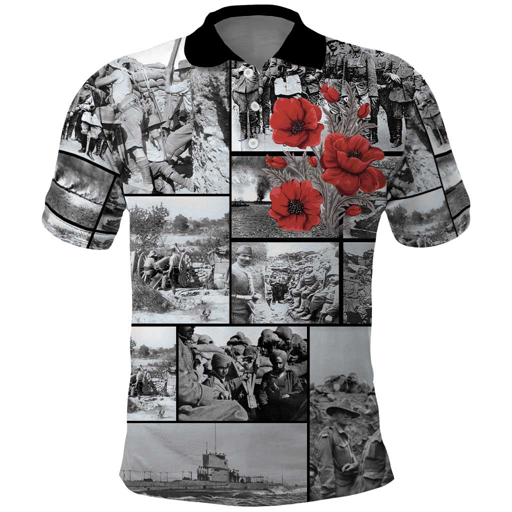 ANZAC Day Gallipoli Campaign Polo Shirt To The End They Remain