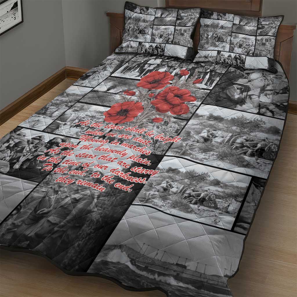 ANZAC Day Gallipoli Campaign Quilt Bed Set To The End They Remain