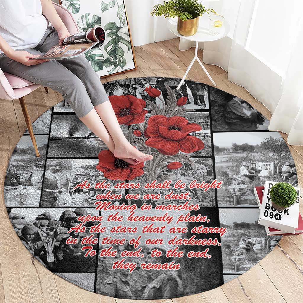 ANZAC Day Gallipoli Campaign Round Carpet To The End They Remain