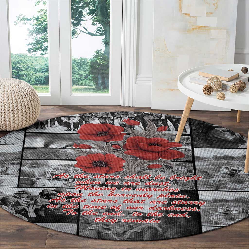 ANZAC Day Gallipoli Campaign Round Carpet To The End They Remain