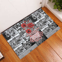 ANZAC Day Gallipoli Campaign Rubber Doormat To The End They Remain