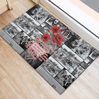 ANZAC Day Gallipoli Campaign Rubber Doormat To The End They Remain