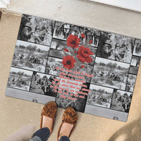 ANZAC Day Gallipoli Campaign Rubber Doormat To The End They Remain