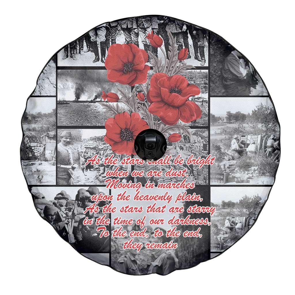 ANZAC Day Gallipoli Campaign Spare Tire Cover To The End They Remain