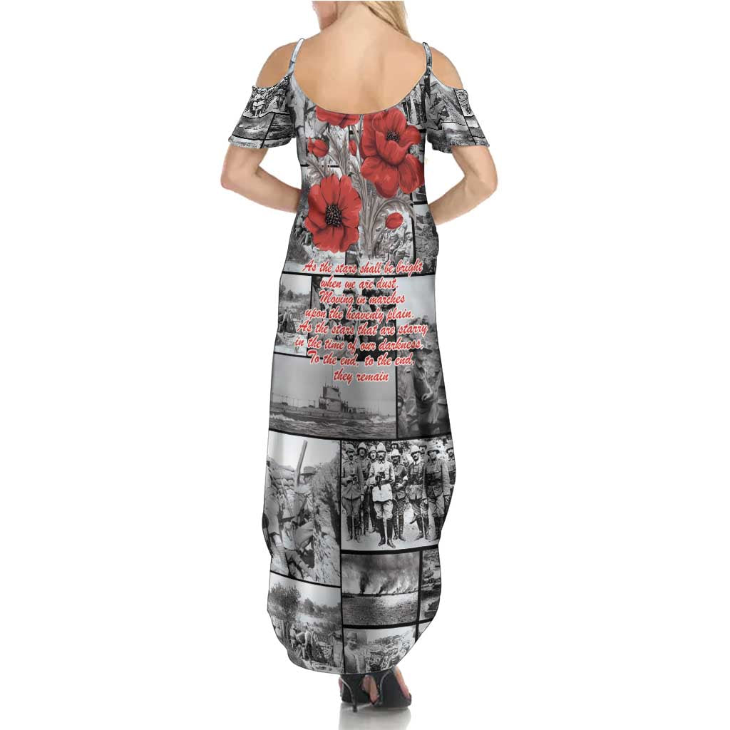 ANZAC Day Gallipoli Campaign Summer Maxi Dress To The End They Remain