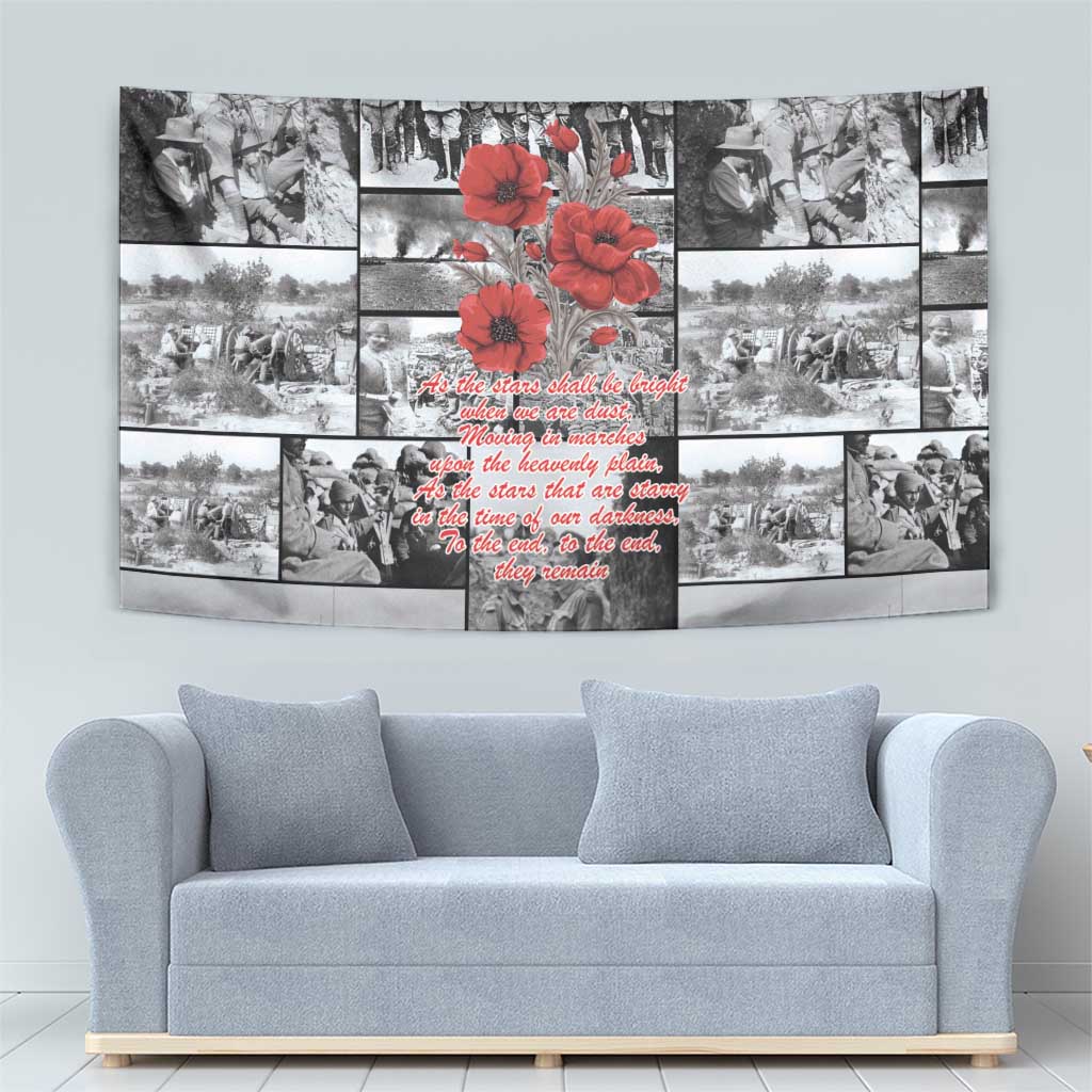 ANZAC Day Gallipoli Campaign Tapestry To The End They Remain