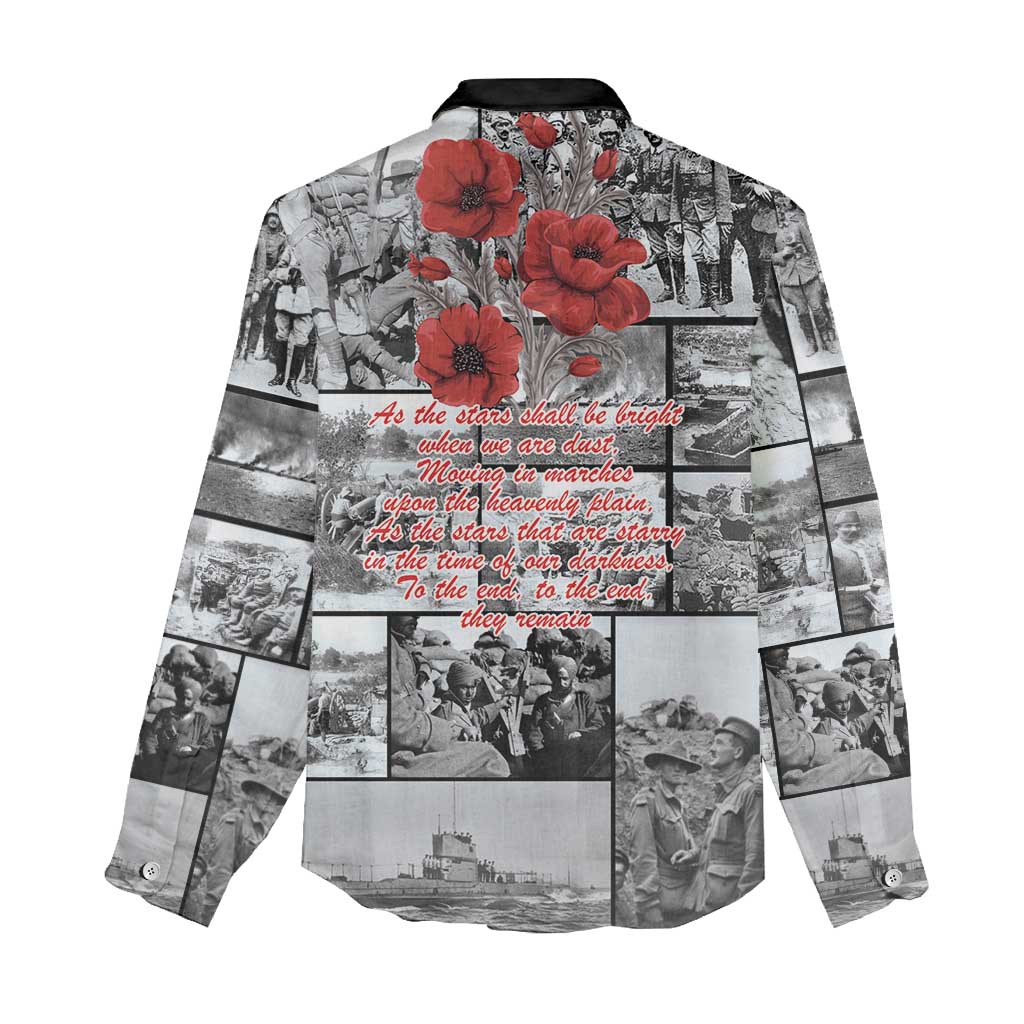 ANZAC Day Gallipoli Campaign Women Casual Shirt To The End They Remain