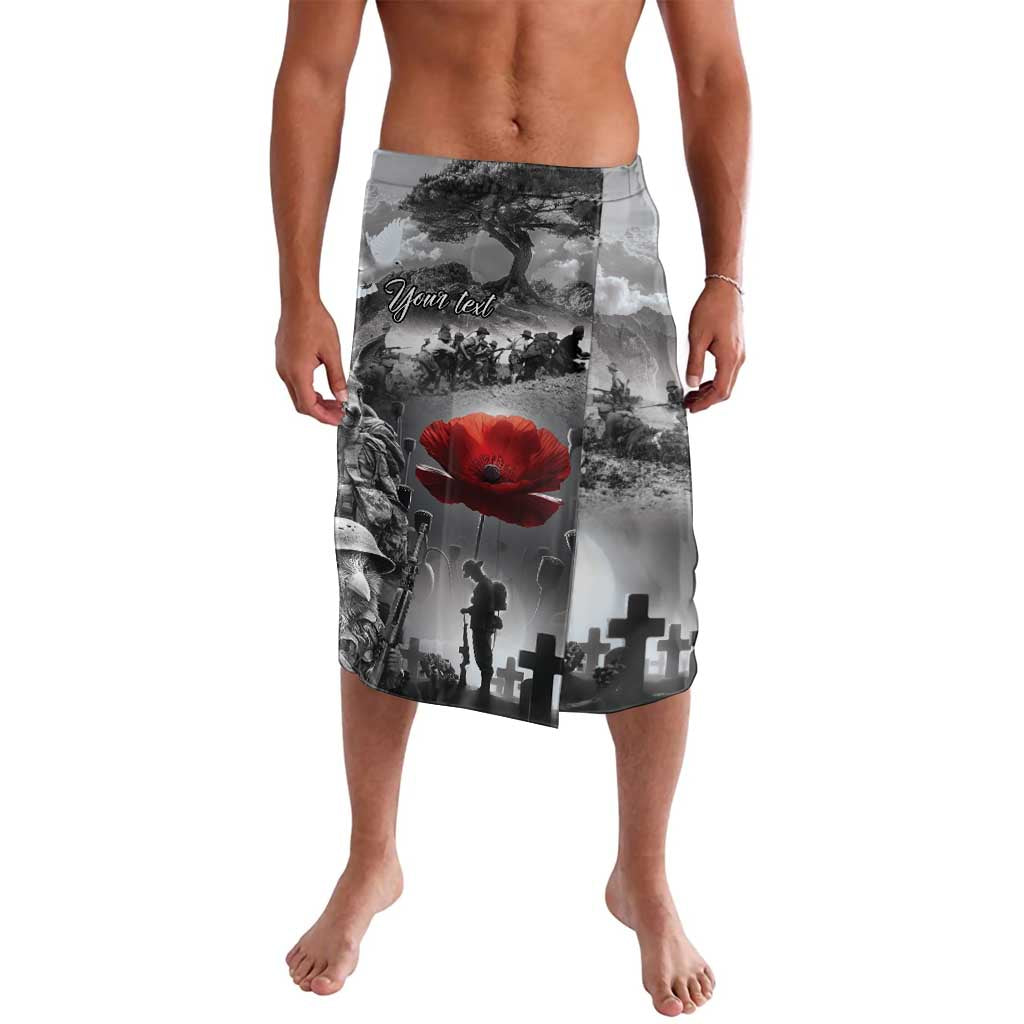 Black ANZAC Day The Battle of Lone Pine Lavalava Kiwi-Kangaroo Soldier Lest We Forget