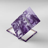 Purple ANZAC Day The Battle of Lone Pine Canvas Wall Art Kiwi-Kangaroo Soldier Lest We Forget