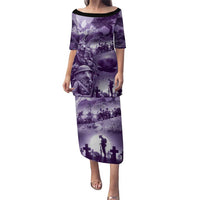 Purple ANZAC Day The Battle of Lone Pine Puletasi Kiwi-Kangaroo Soldier Lest We Forget