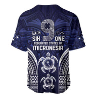 FSM Chuuk States Baseball Jersey Micronesia Six 9 One Polynesian Tribal Pattern LT9 - Polynesian Pride