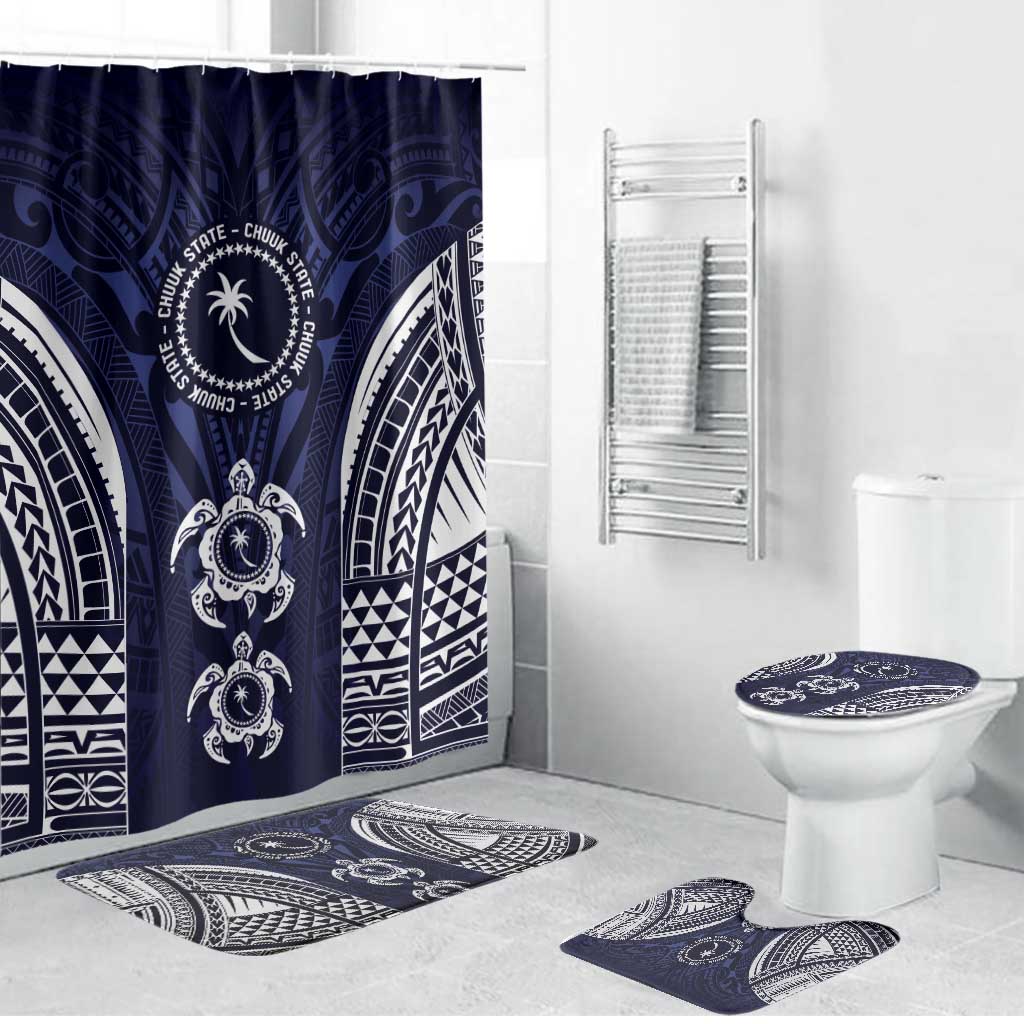 FSM Chuuk States Bathroom Set Micronesia Six 9 One Polynesian Tribal Pattern - Polynesian Pride