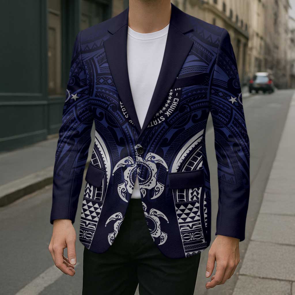 FSM Chuuk States Blazer Micronesia Six 9 One Polynesian Tribal Pattern - Polynesian Pride