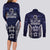 FSM Chuuk States Couples Matching Long Sleeve Bodycon Dress and Long Sleeve Button Shirt Micronesia Six 9 One Polynesian Tribal Pattern