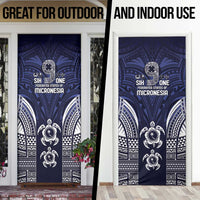 FSM Chuuk States Door Cover Micronesia Six 9 One Polynesian Tribal Pattern - Polynesian Pride