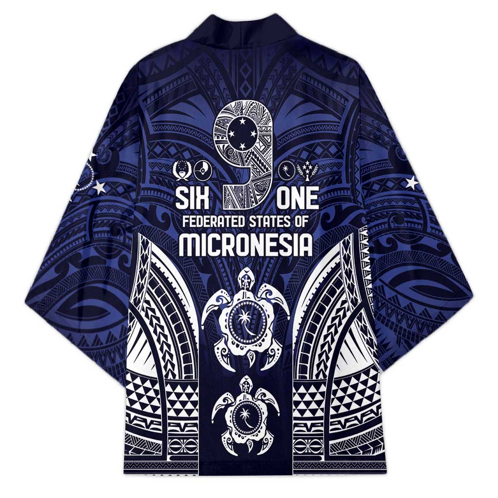 FSM Chuuk States Kimono Micronesia Six 9 One Polynesian Tribal Pattern - Polynesian Pride