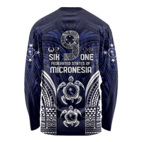 FSM Chuuk States Long Sleeve Shirt Micronesia Six 9 One Polynesian Tribal Pattern LT9 - Polynesian Pride