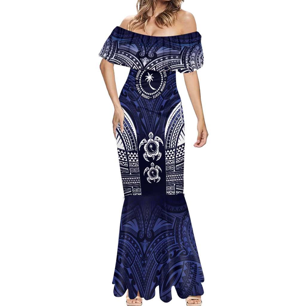 FSM Chuuk States Mermaid Dress Micronesia Six 9 One Polynesian Tribal Pattern LT9 - Polynesian Pride