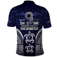 FSM Chuuk States Polo Shirt Micronesia Six 9 One Polynesian Tribal Pattern LT9 - Polynesian Pride