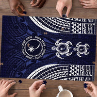 FSM Chuuk States Puzzle Micronesia Six 9 One Polynesian Tribal Pattern - Polynesian Pride