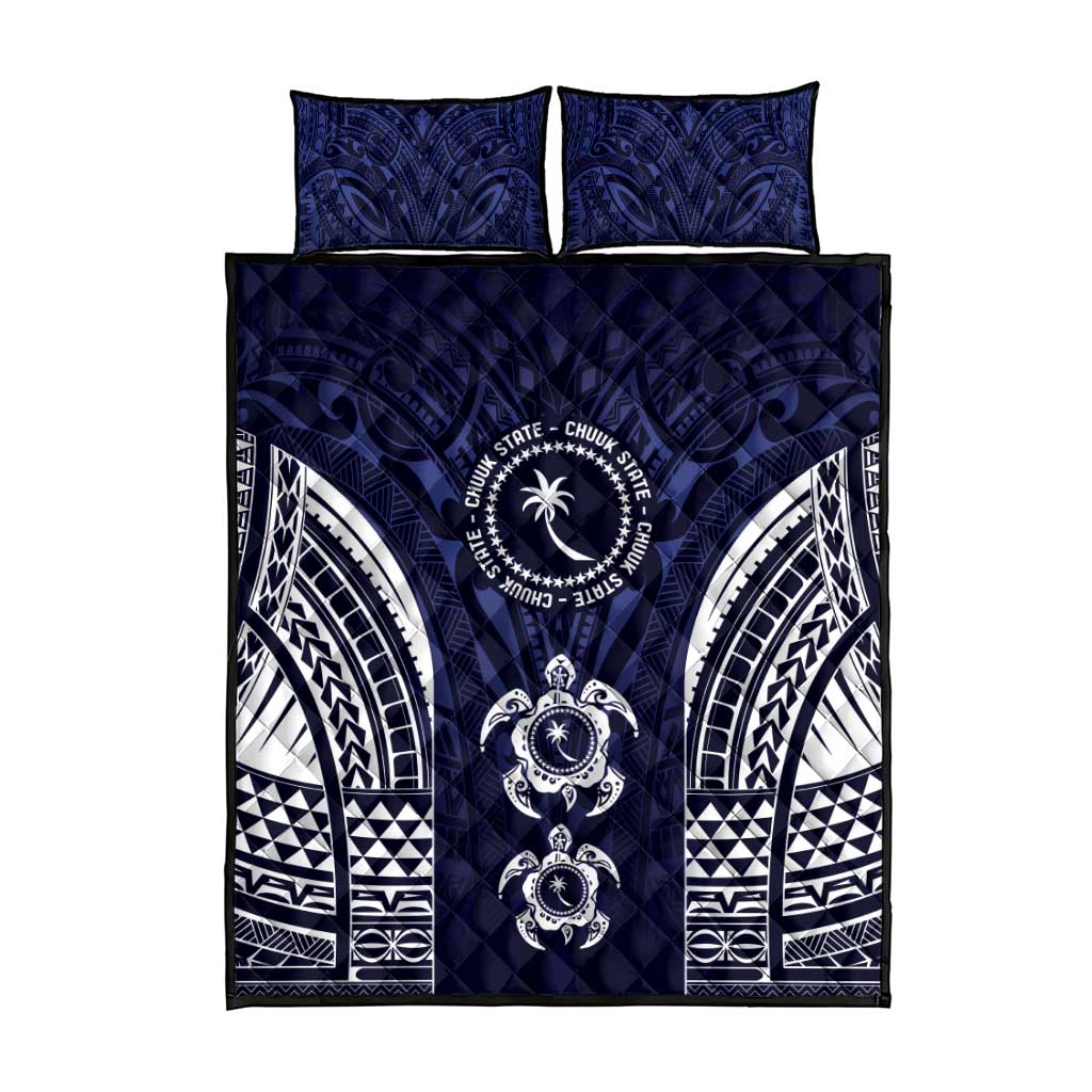 FSM Chuuk States Quilt Bed Set Micronesia Six 9 One Polynesian Tribal Pattern