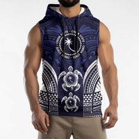 FSM Chuuk States Sleeveless Hoodie Micronesia Six 9 One Polynesian Tribal Pattern - Polynesian Pride
