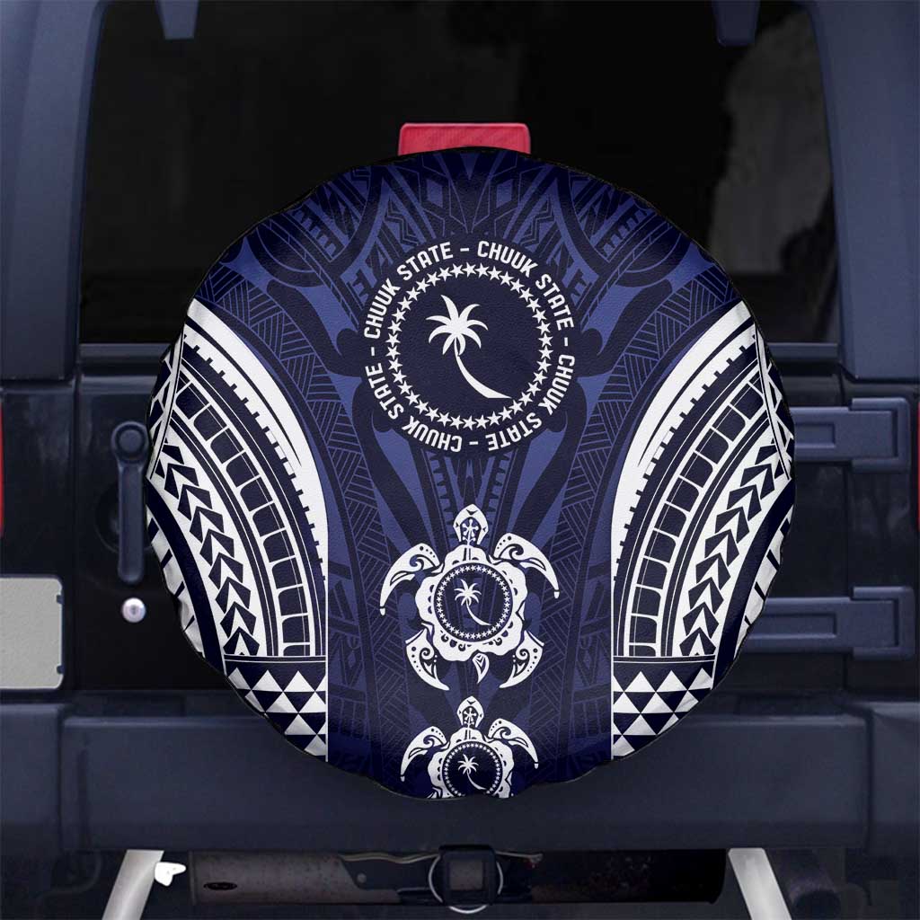 FSM Chuuk States Spare Tire Cover Micronesia Six 9 One Polynesian Tribal Pattern