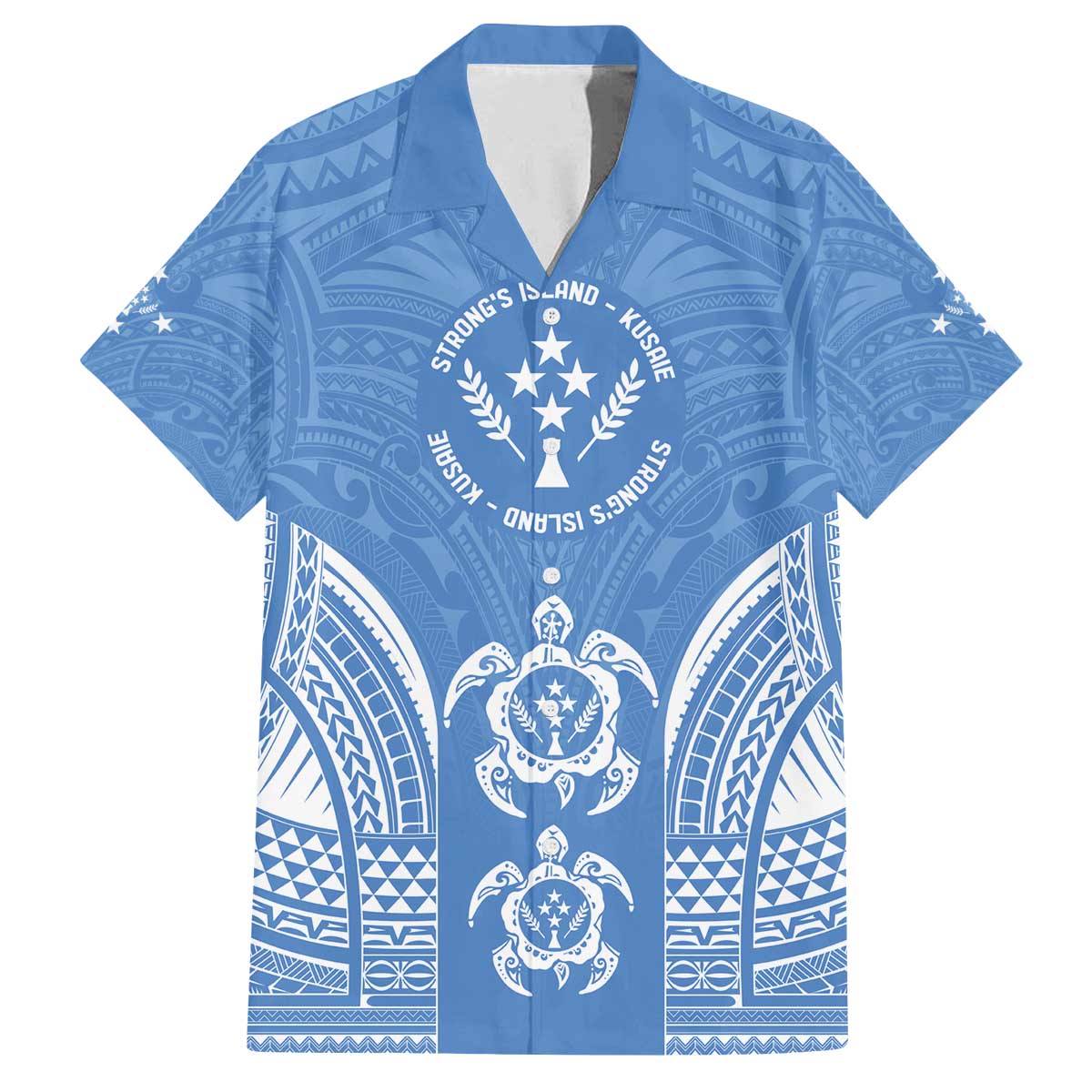 FSM Kosrae States Family Matching Off The Shoulder Long Sleeve Dress and Hawaiian Shirt Micronesia Six 9 One Polynesian Tribal Pattern