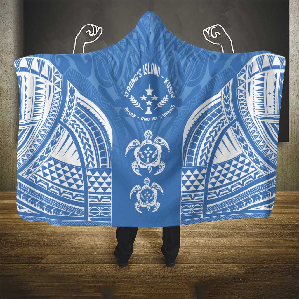 FSM Kosrae States Hooded Blanket Micronesia Six 9 One Polynesian Tribal Pattern