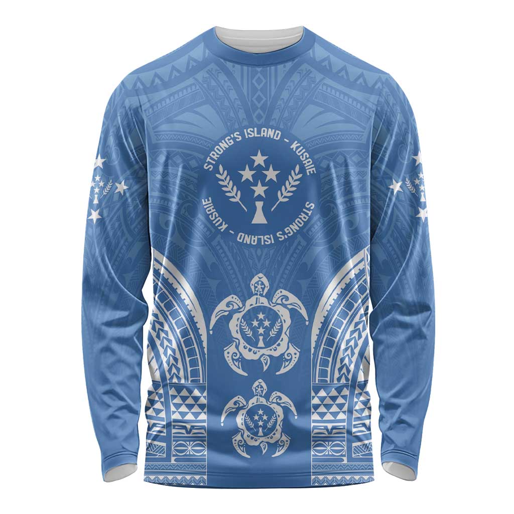 FSM Kosrae States Long Sleeve Shirt Micronesia Six 9 One Polynesian Tribal Pattern