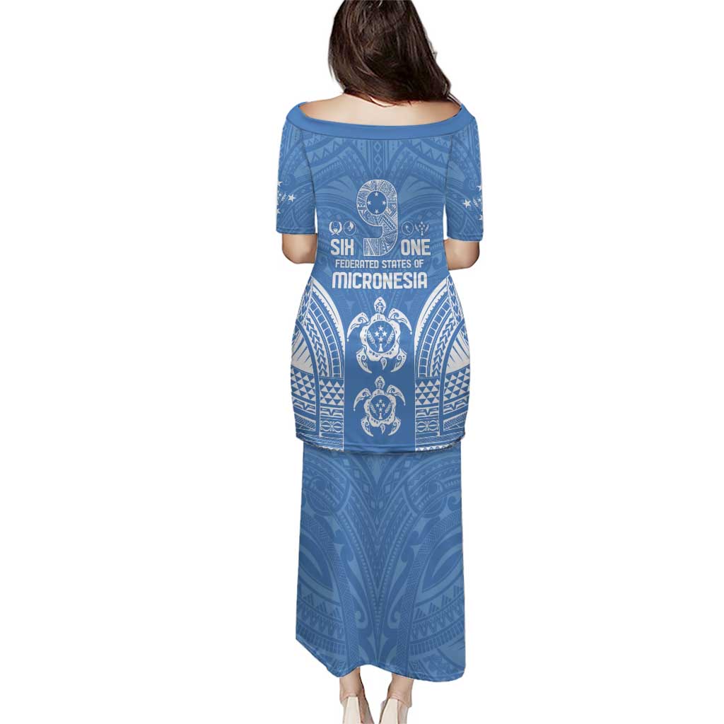 FSM Kosrae States Puletasi Micronesia Six 9 One Polynesian Tribal Pattern