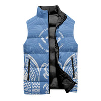 FSM Kosrae States Sleeveless Puffer Jacket Micronesia Six 9 One Polynesian Tribal Pattern - Polynesian Pride