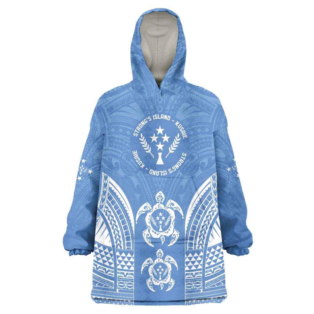 FSM Kosrae States Wearable Blanket Hoodie Micronesia Six 9 One Polynesian Tribal Pattern