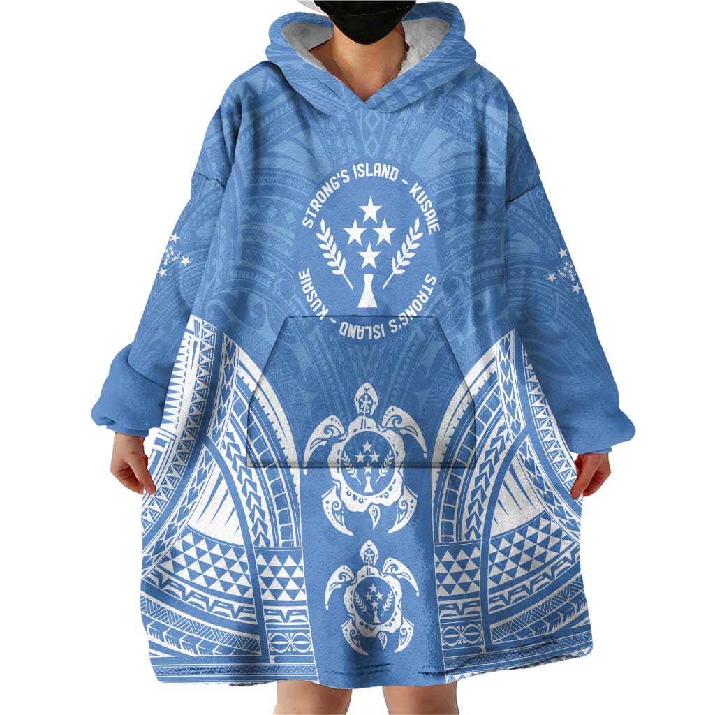 FSM Kosrae States Wearable Blanket Hoodie Micronesia Six 9 One Polynesian Tribal Pattern