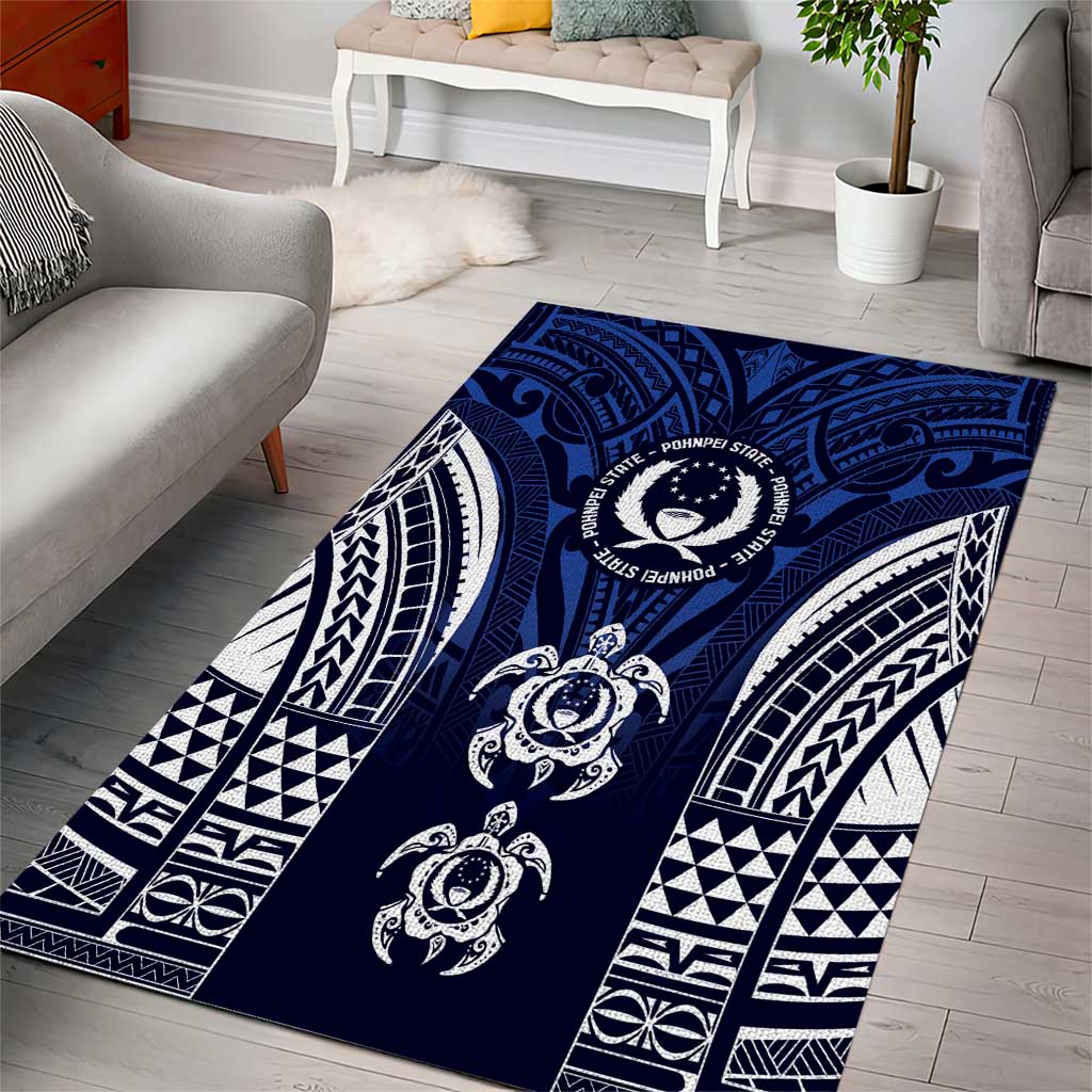 FSM Pohnpei States Area Rug Micronesia Six 9 One Polynesian Tribal Pattern LT9 - Polynesian Pride