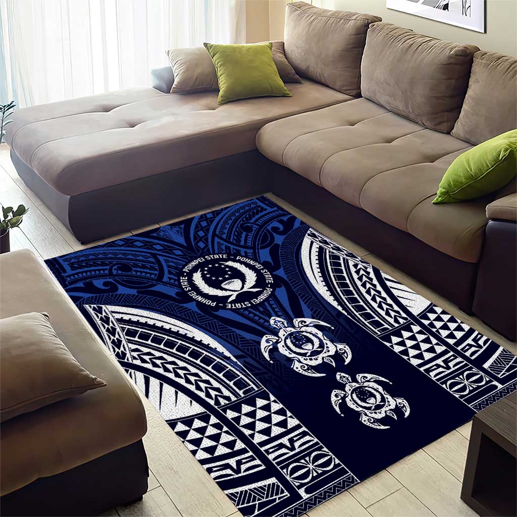 FSM Pohnpei States Area Rug Micronesia Six 9 One Polynesian Tribal Pattern LT9 - Polynesian Pride