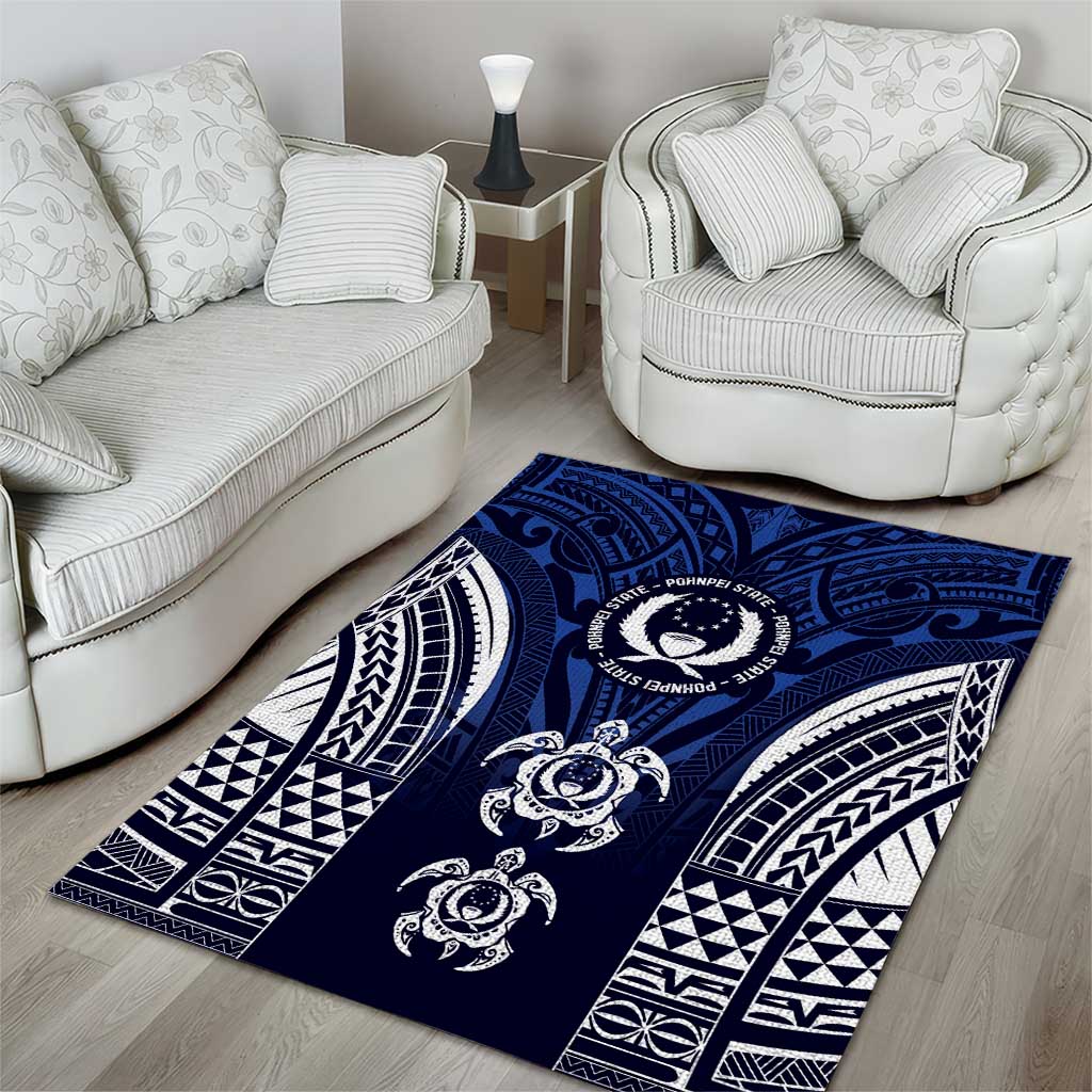 FSM Pohnpei States Area Rug Micronesia Six 9 One Polynesian Tribal Pattern LT9 - Polynesian Pride